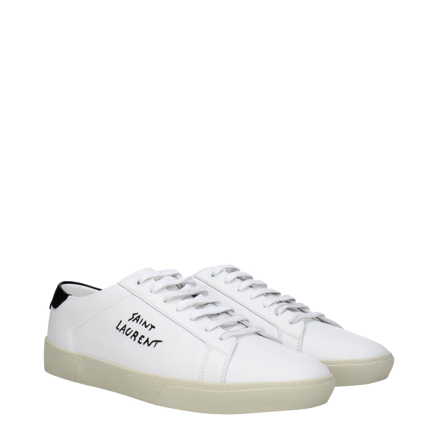 Saint Laurent Sneakers Uomo Pelle Bianco