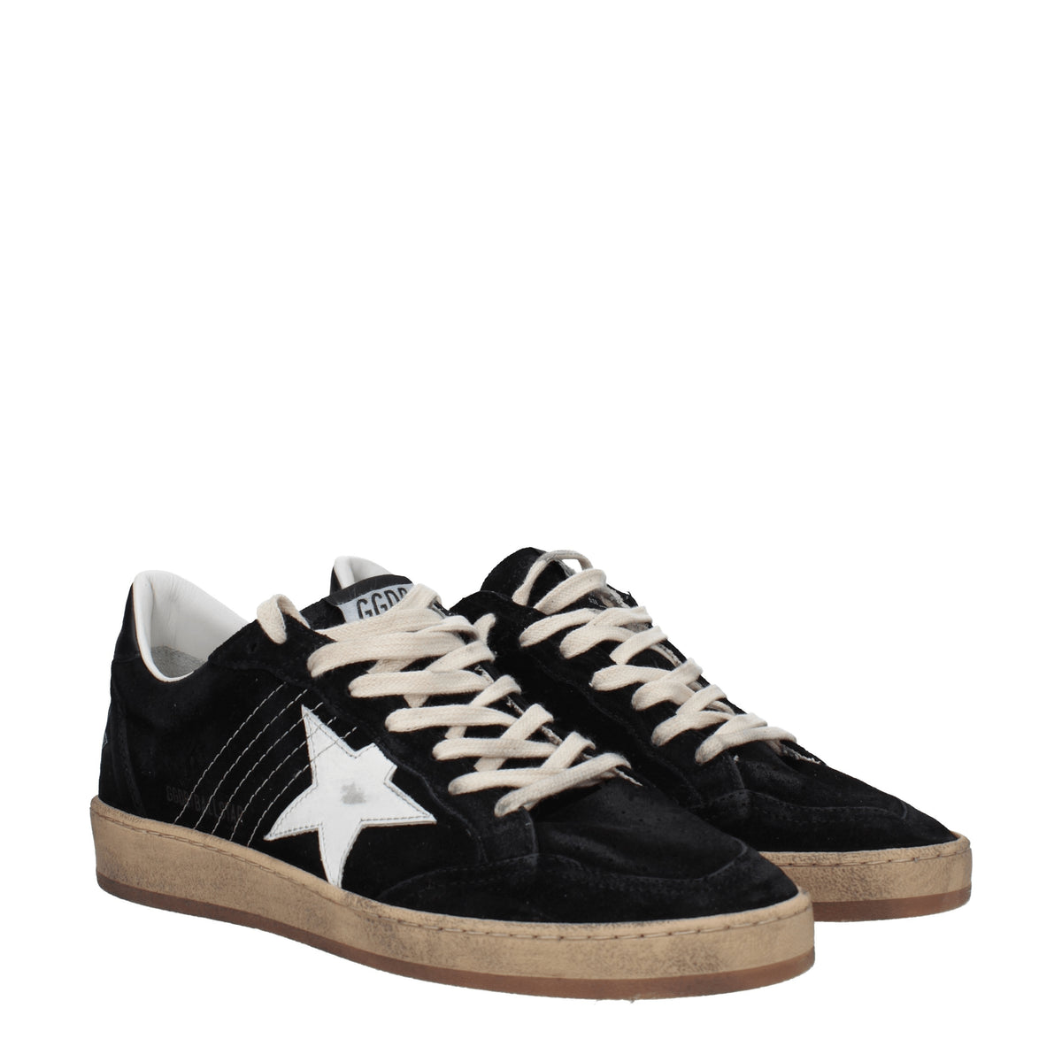 Golden Goose Sneakers ball star Donna Camoscio Nero Bianco