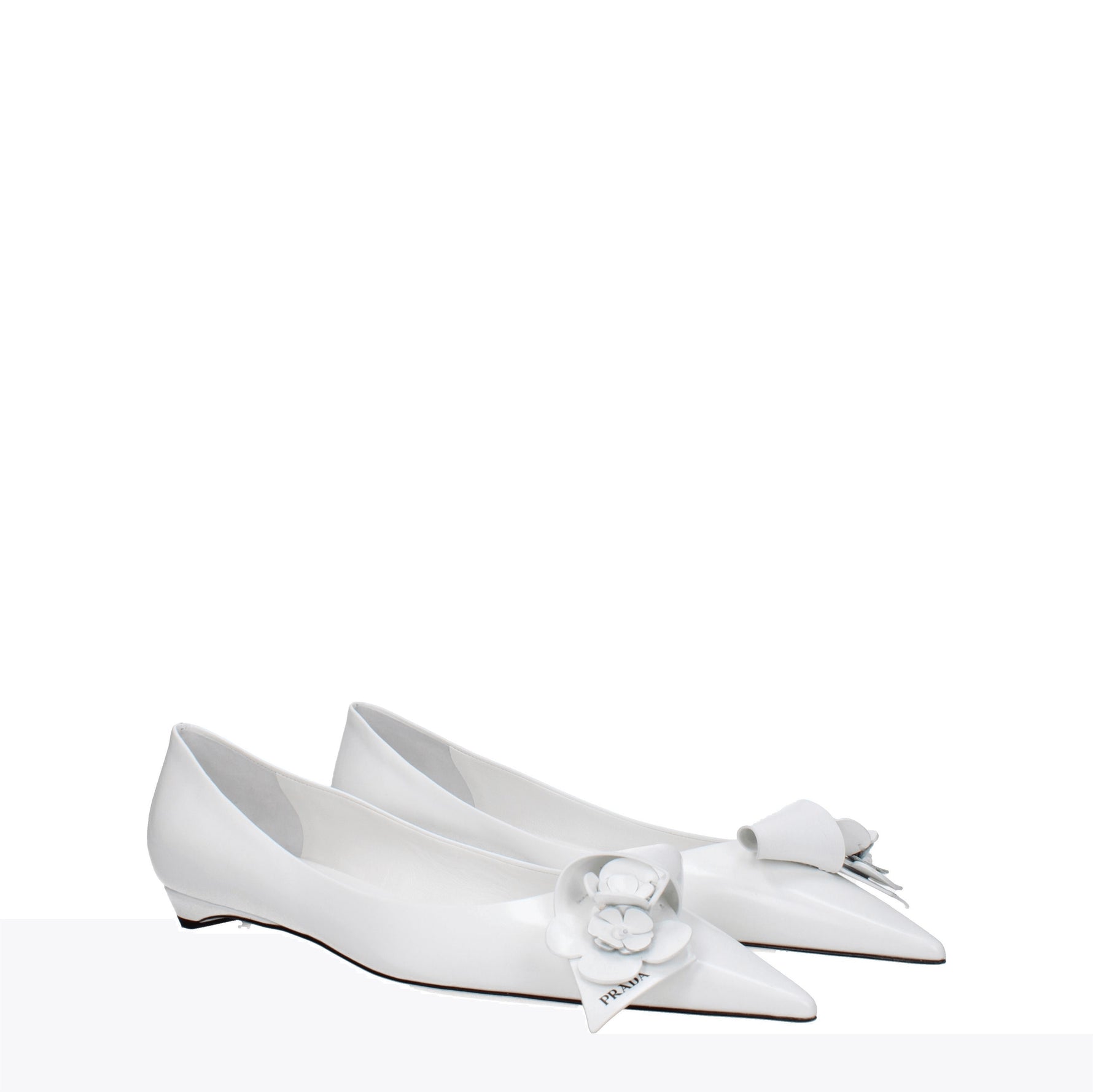 Prada Ballerine Donna Pelle Bianco