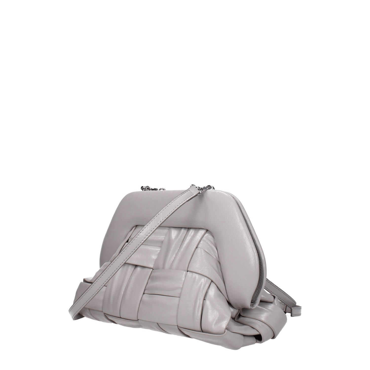 Themoirè Pochette Donna Poliuretano Grigio Marmo