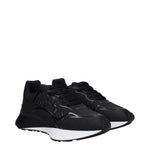 Alexander McQueen Sneakers Uomo Pelle Gommata Nero