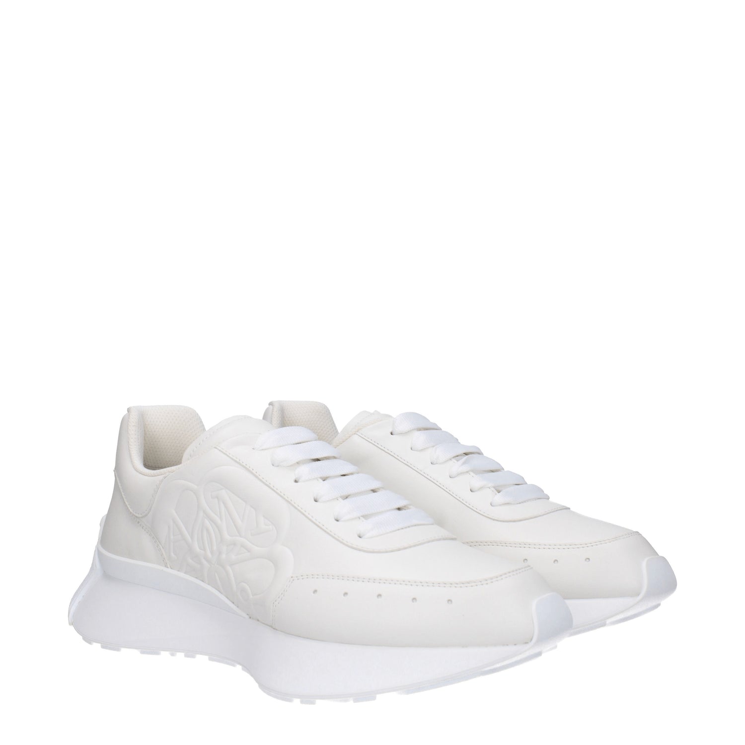 Alexander McQueen Sneakers sprint runner Uomo Pelle Bianco