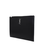 Saint Laurent Pochette Uomo Pelle Nero