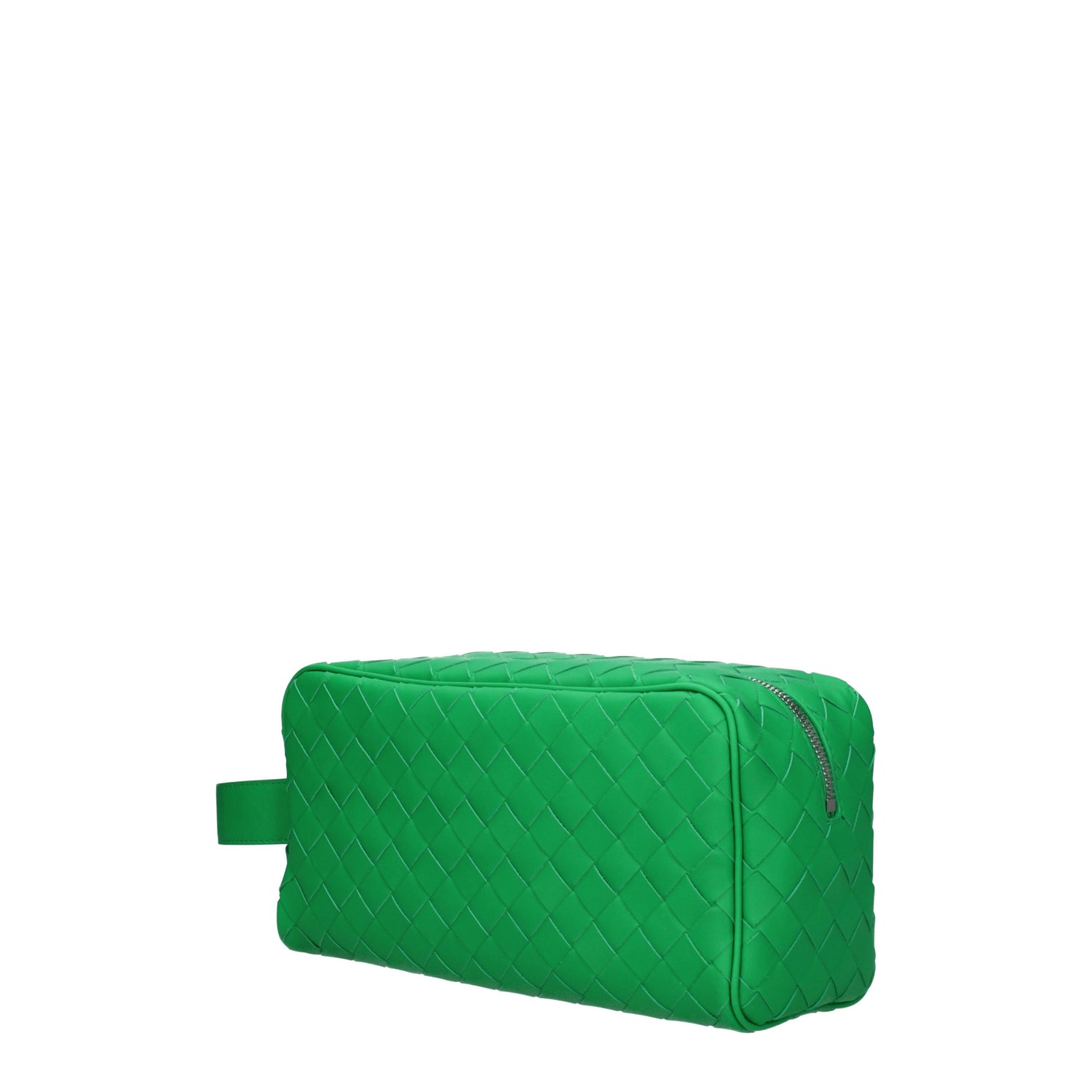 Bottega Veneta Beauty Case Uomo Pelle Verde Parrocchetto