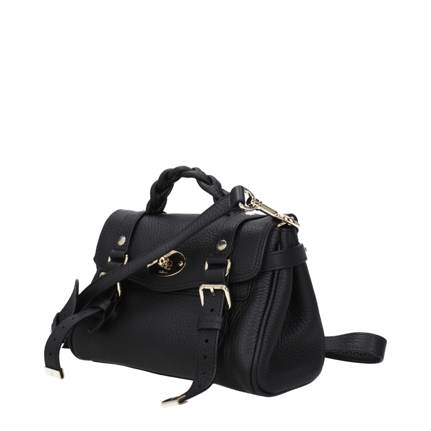 Mulberry Borse a Mano alexa Donna Pelle Nero