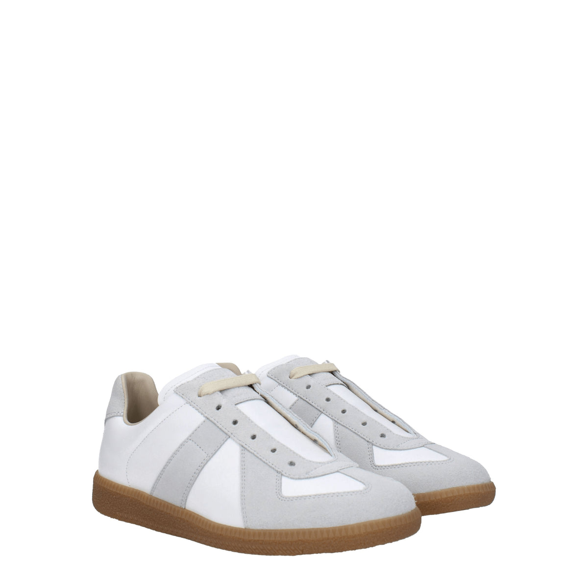 Maison Margiela Sneakers Donna Camoscio Bianco Grigio