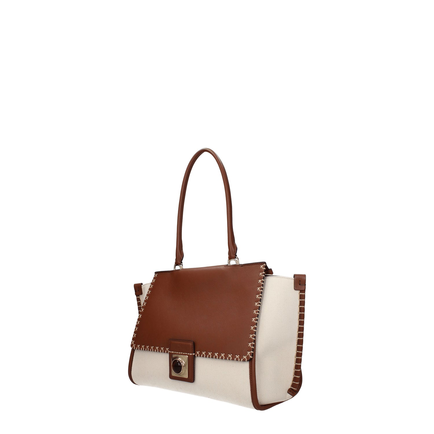 Etro Borse a Spalla Donna Tessuto Beige Marrone