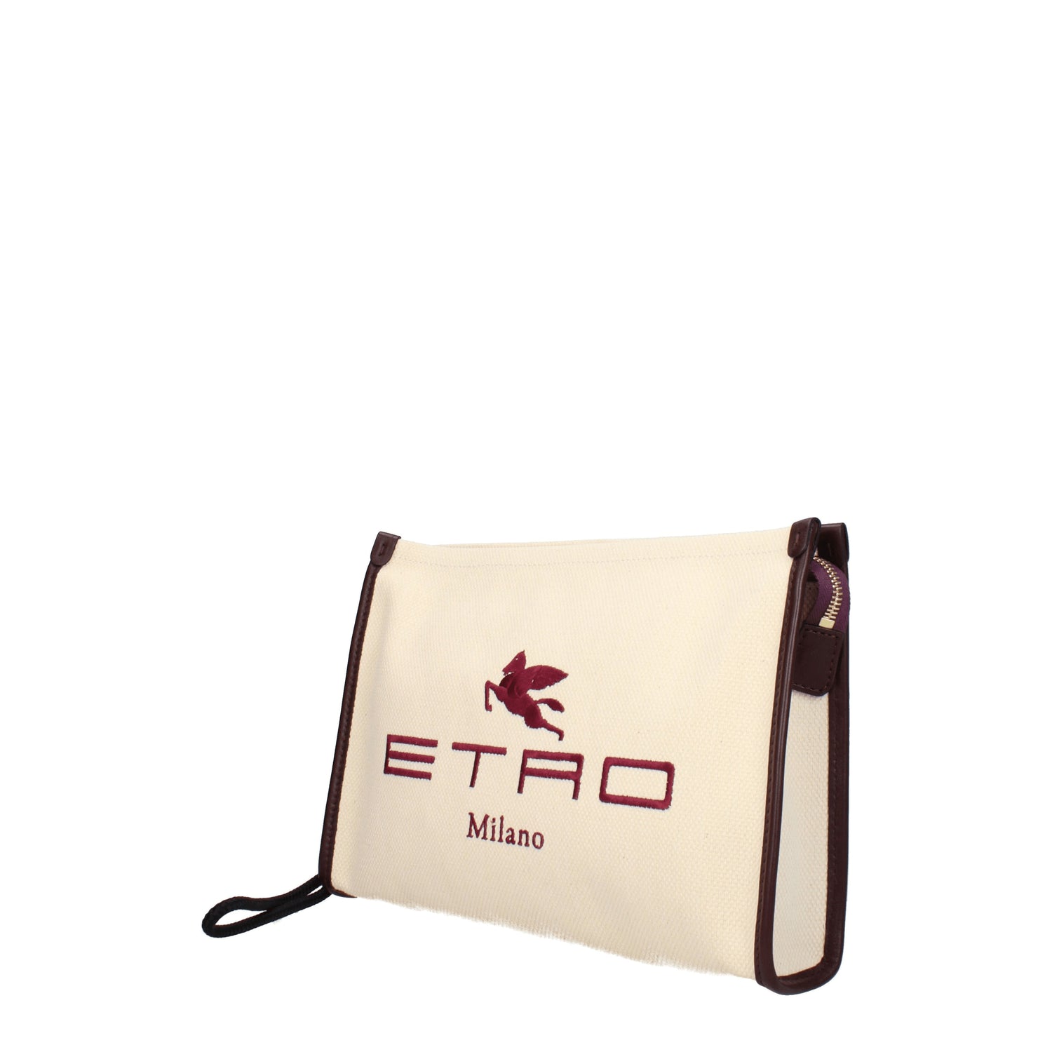 Etro Pochette Donna Tessuto Beige