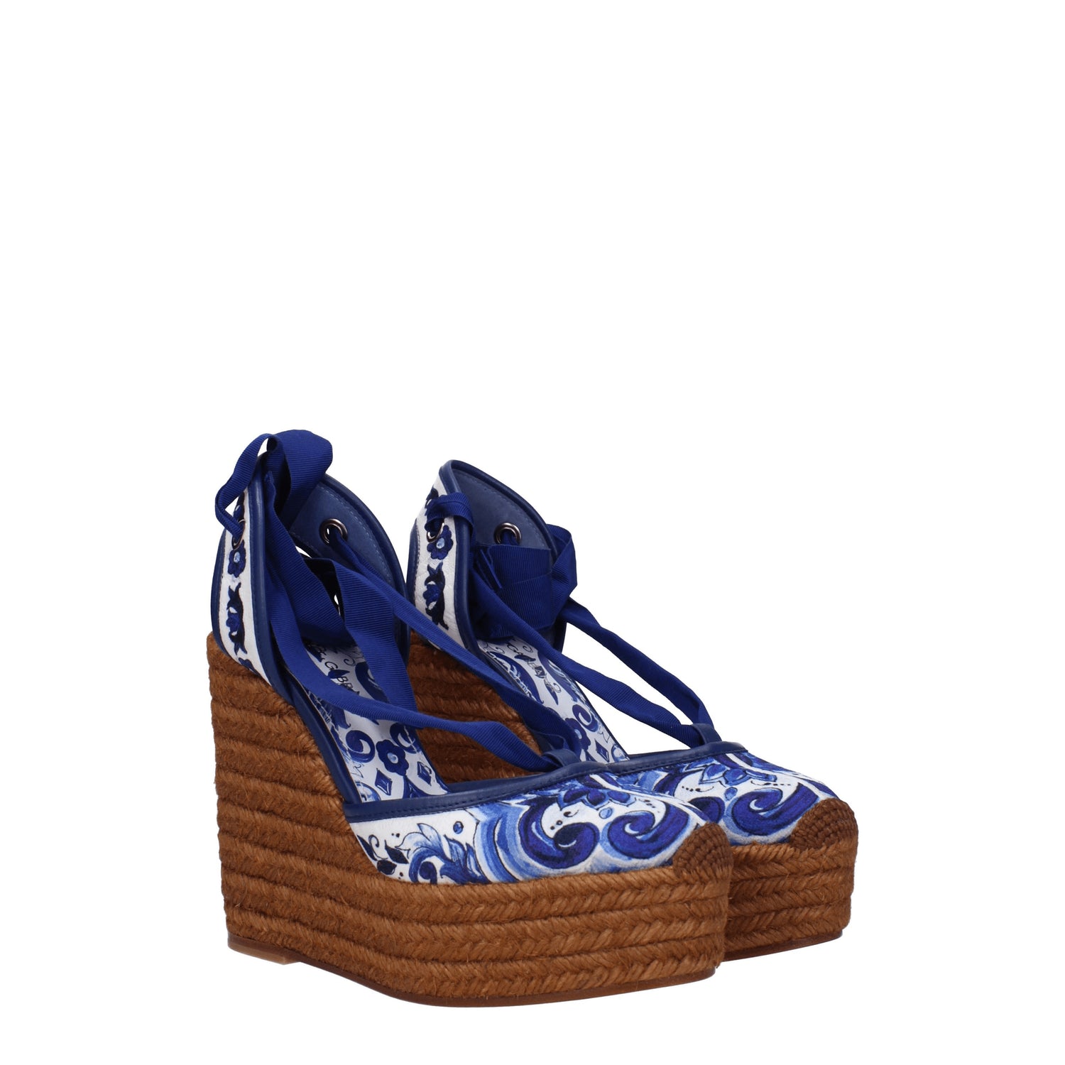 Dolce&Gabbana Zeppe lola Donna Tessuto Blu