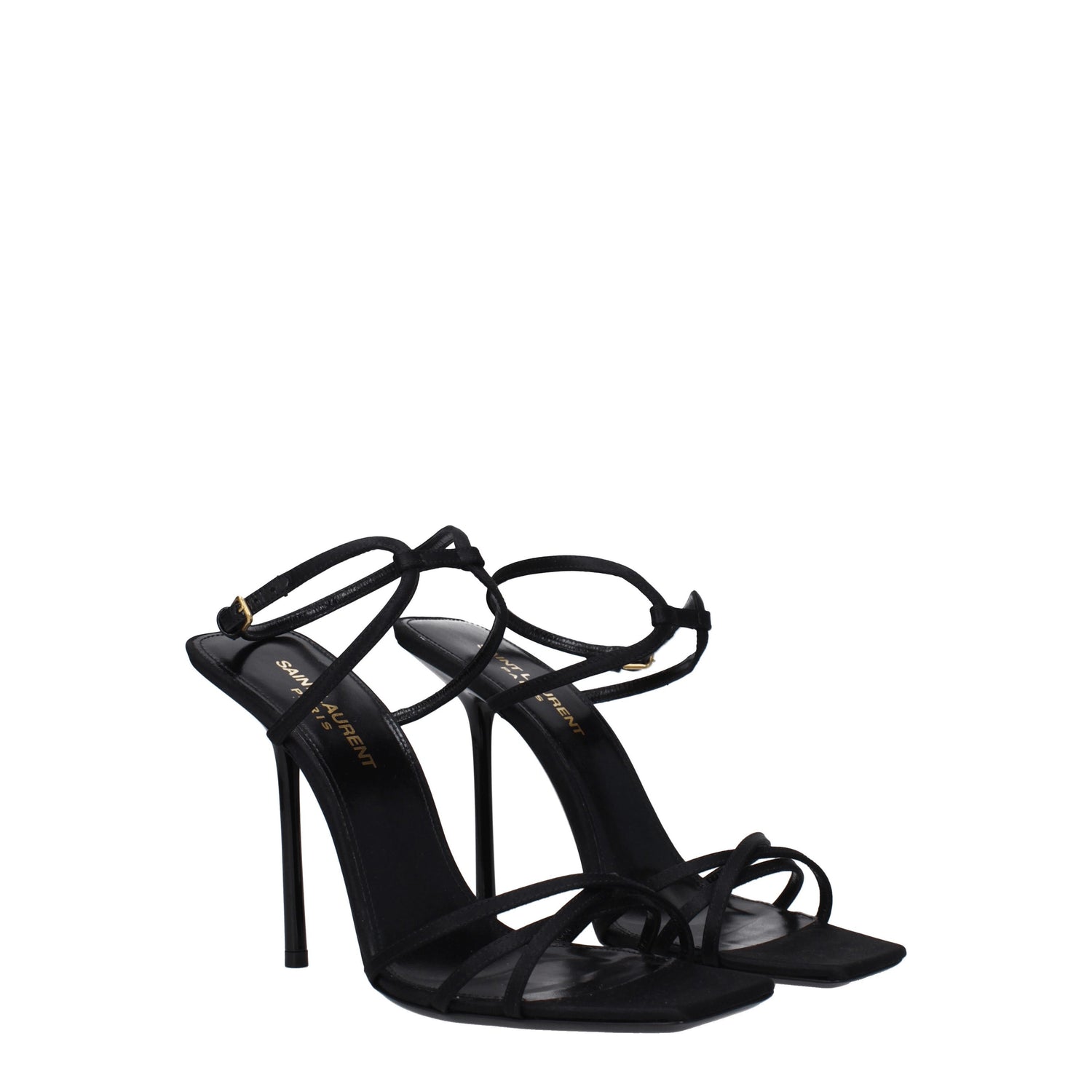 Saint Laurent Sandali Donna Raso Nero