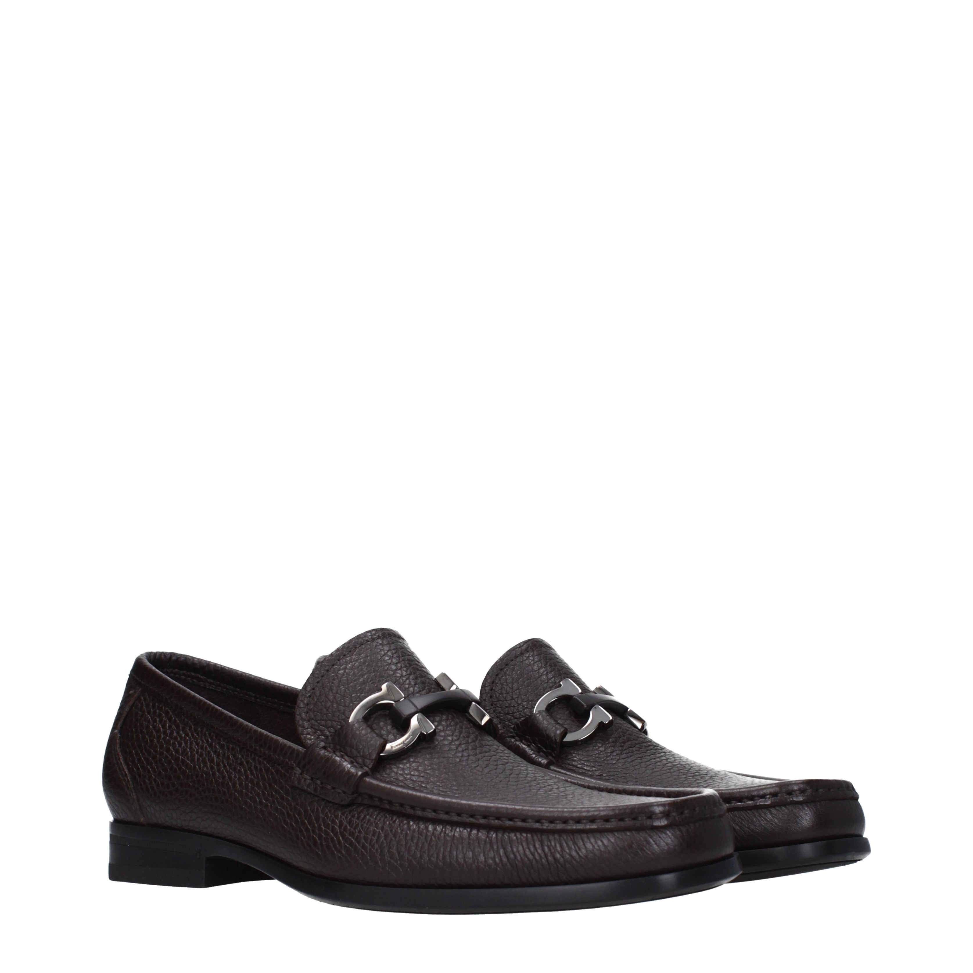 Salvatore Ferragamo Mocasines Hombre Piel Gris/Hickory | B-Exit – B-Exit  top shop online