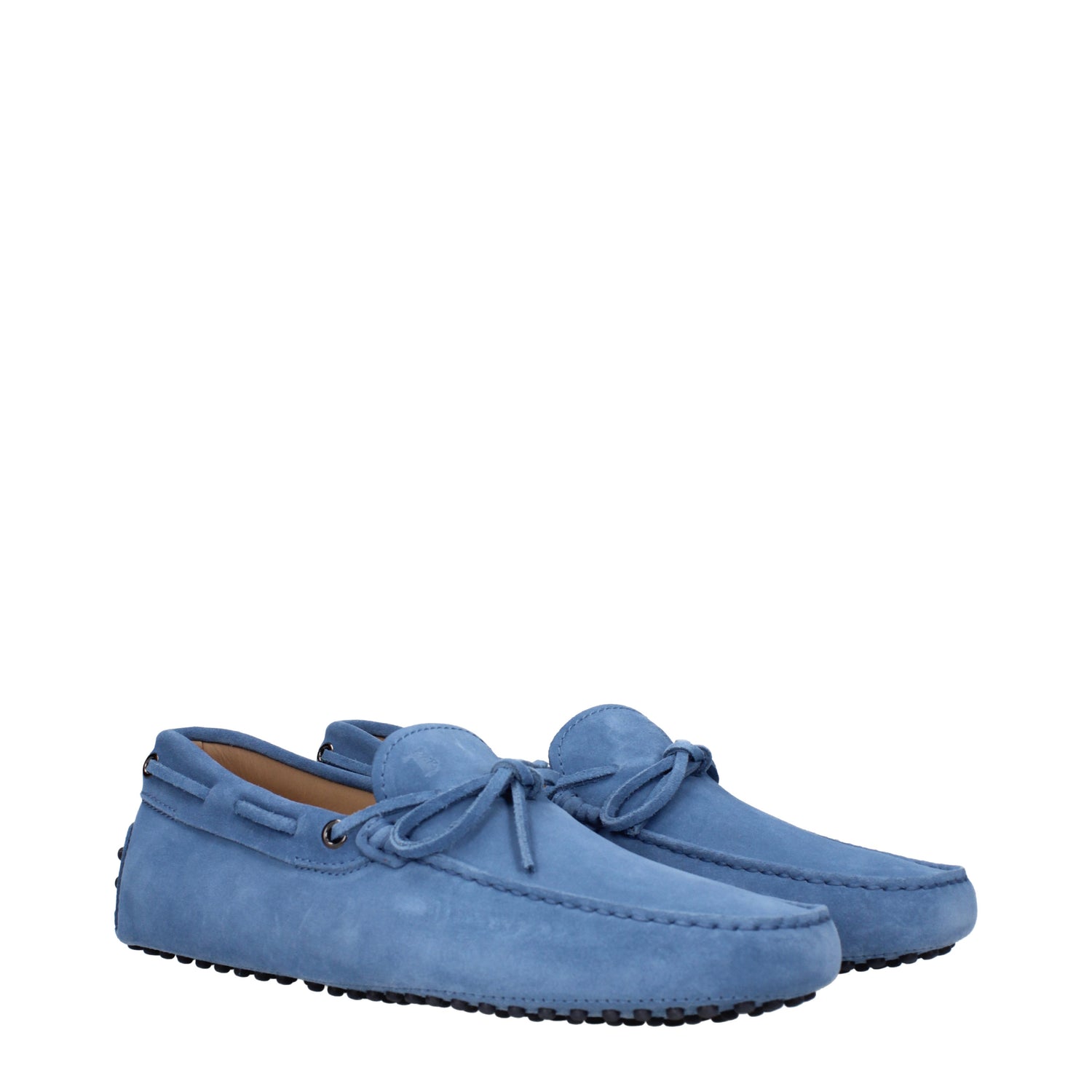 Tod's Loafers Men Suede Blue