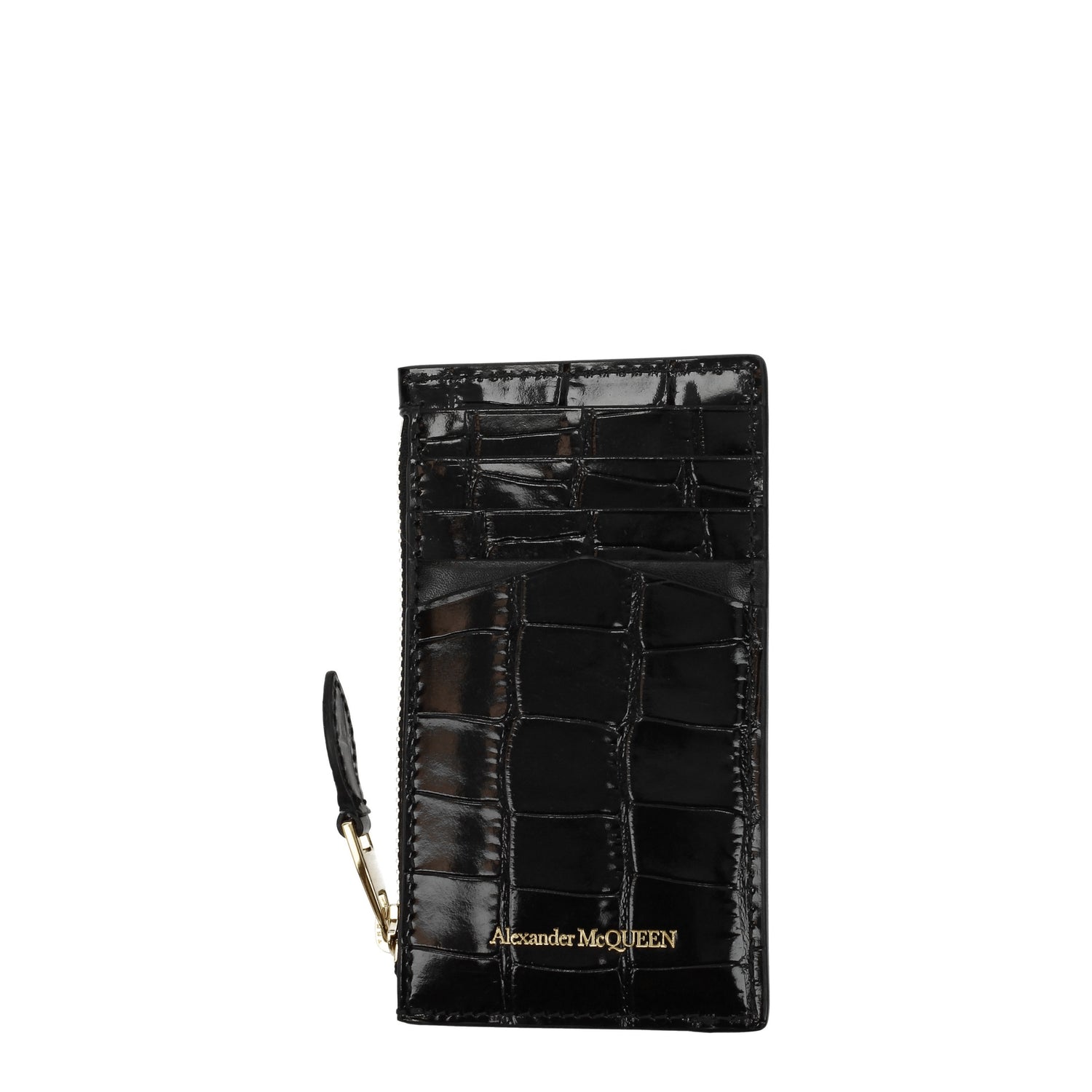 Alexander McQueen Portadocumenti Donna Pelle Nero