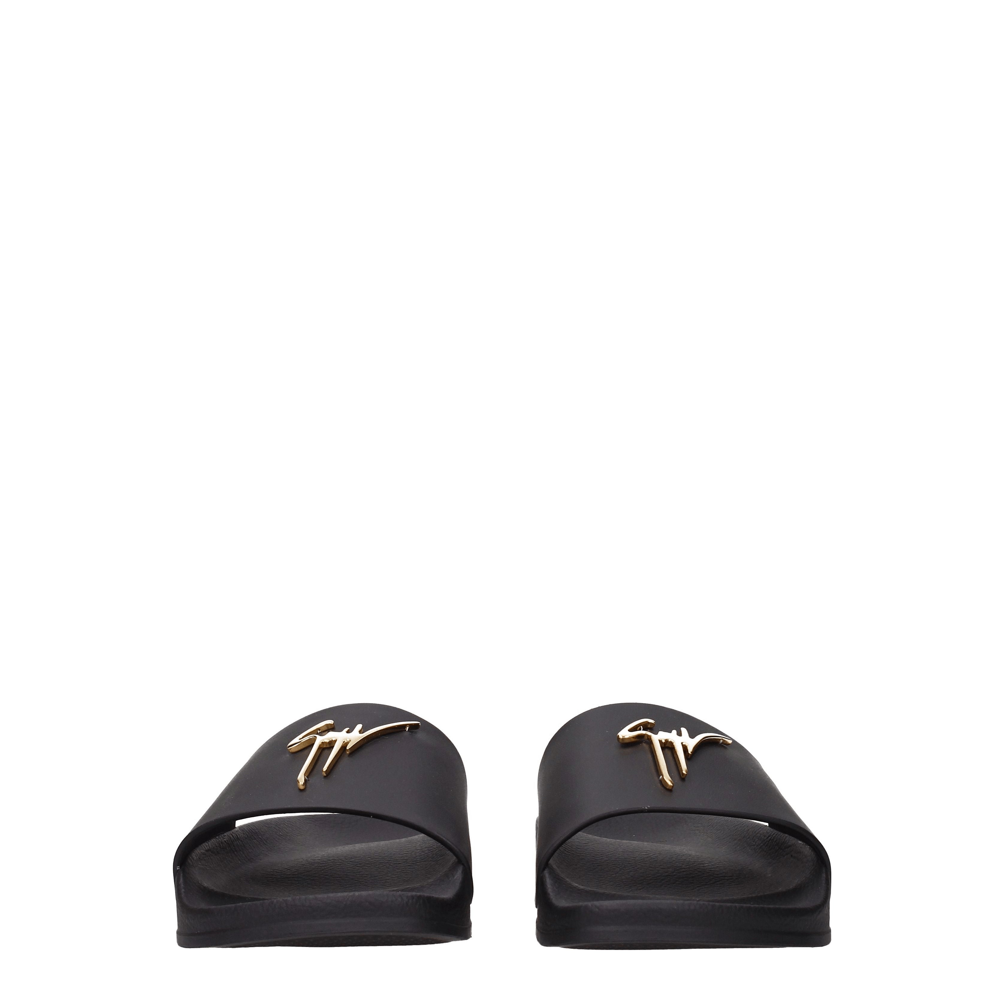 Giuseppe Zanotti Slippers and Clogs Men Leather Black | B-Exit – B