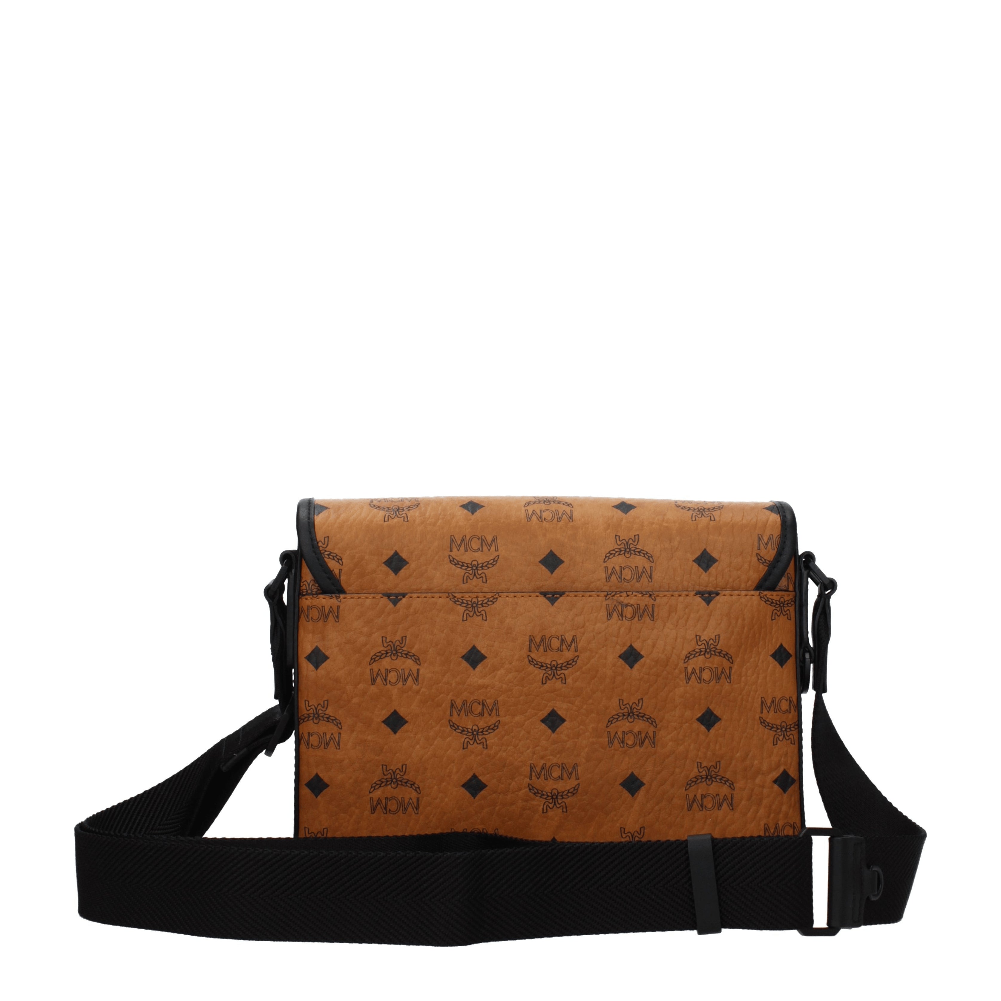 MCM Umhangetaschen Herren Leder Braun Cognac