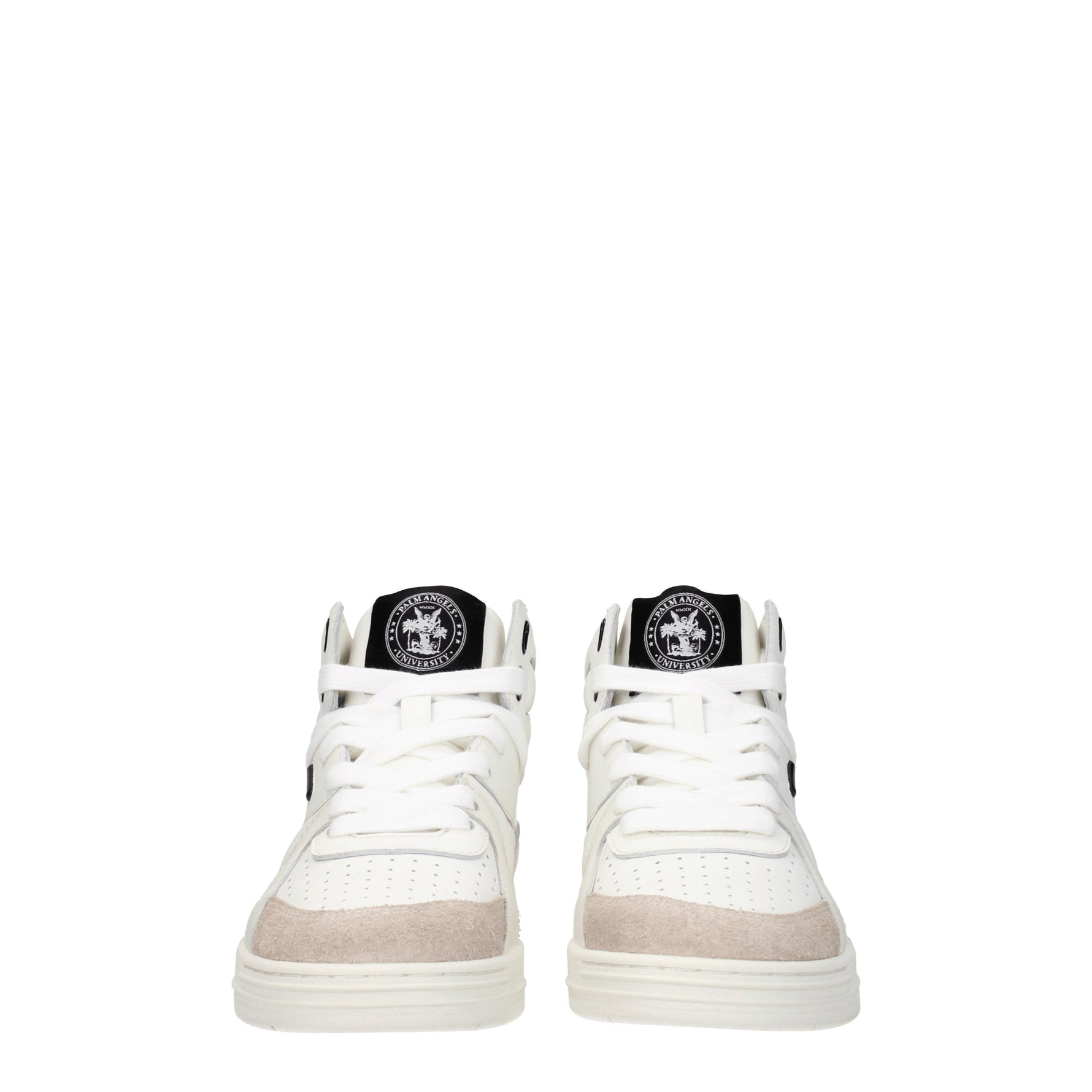 Palm Angels Sneakers Donna Pelle Bianco Nero