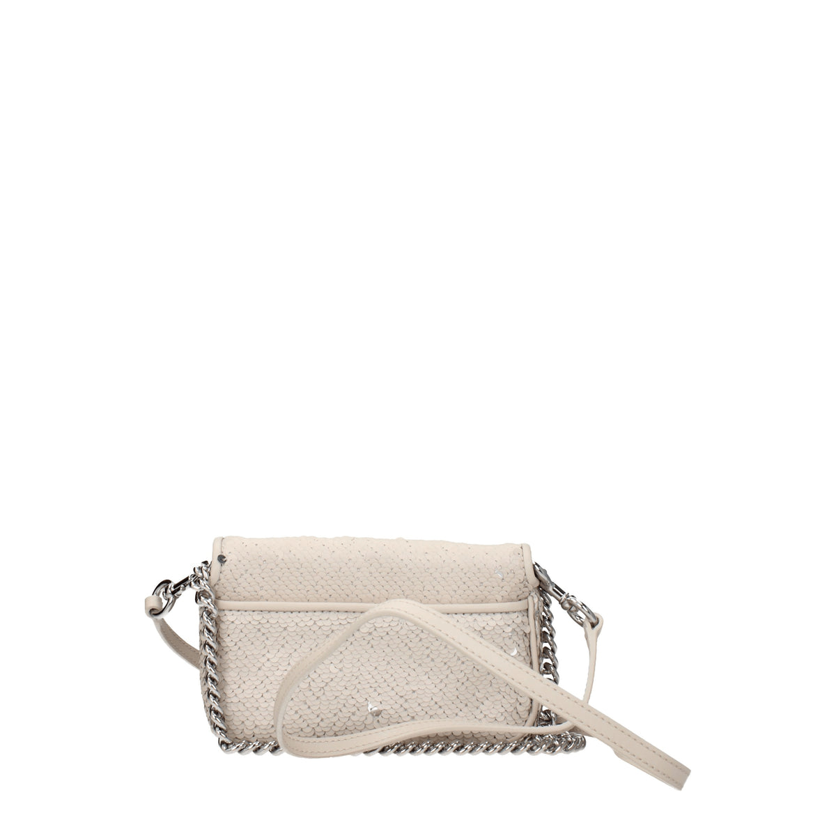 Marc Jacobs Borse a Spalla 3 ways to wear Donna Paillettes Beige Argento