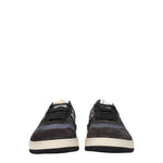 Lanvin Sneakers Uomo Camoscio Nero Antracite