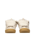 Lanvin Sneakers Uomo Pelle Beige Gesso