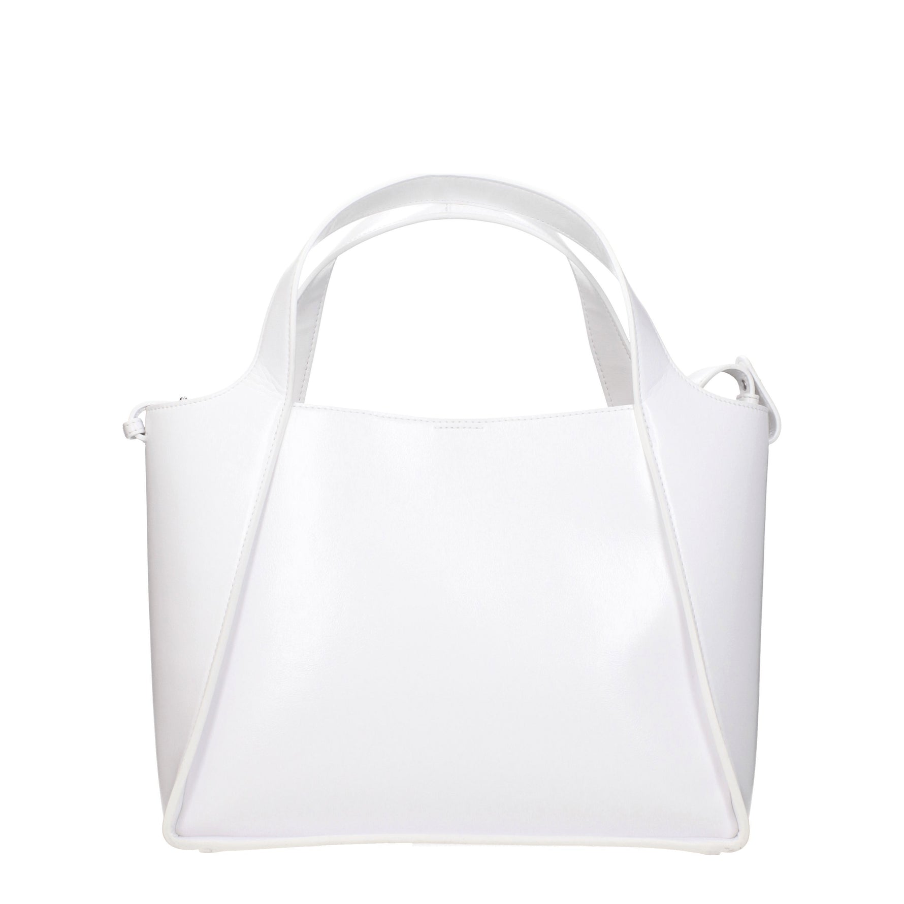 Stella McCartney Borse a Mano Donna Eco Pelle Bianco Bianco Ottico