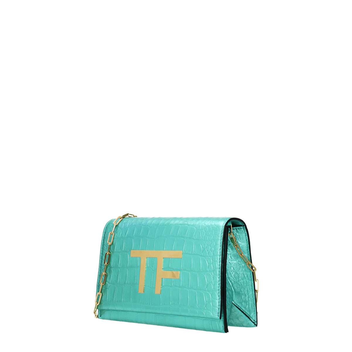 Tom Ford Borse a Tracolla Donna Pelle Celeste Laguna