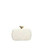 Bottega Veneta Pochette knot Donna Pelle Bianco Osso