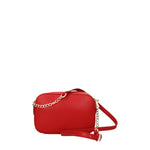 Love Moschino Borse a Tracolla Donna Poliuretano Rosso Rossetto