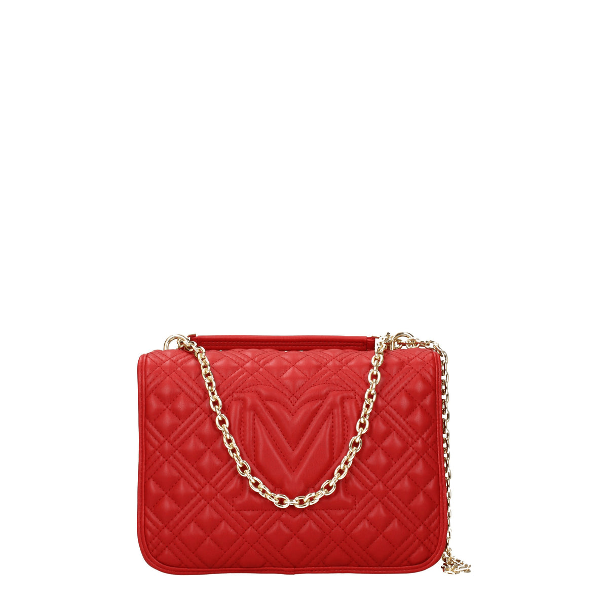 Love Moschino Borse a Spalla Donna Poliuretano Rosso