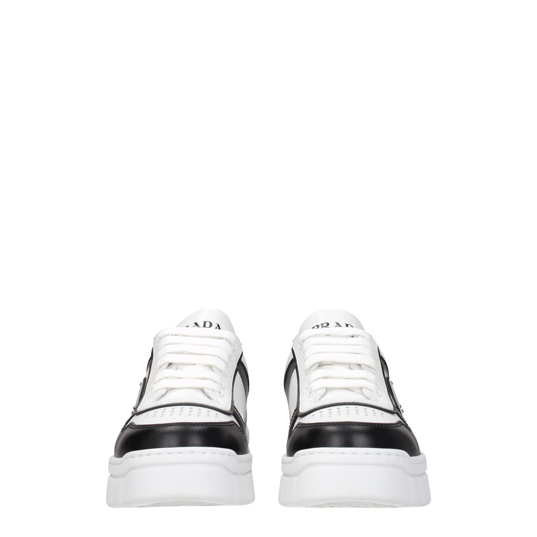 Prada Sneakers Uomo Pelle Bianco Nero