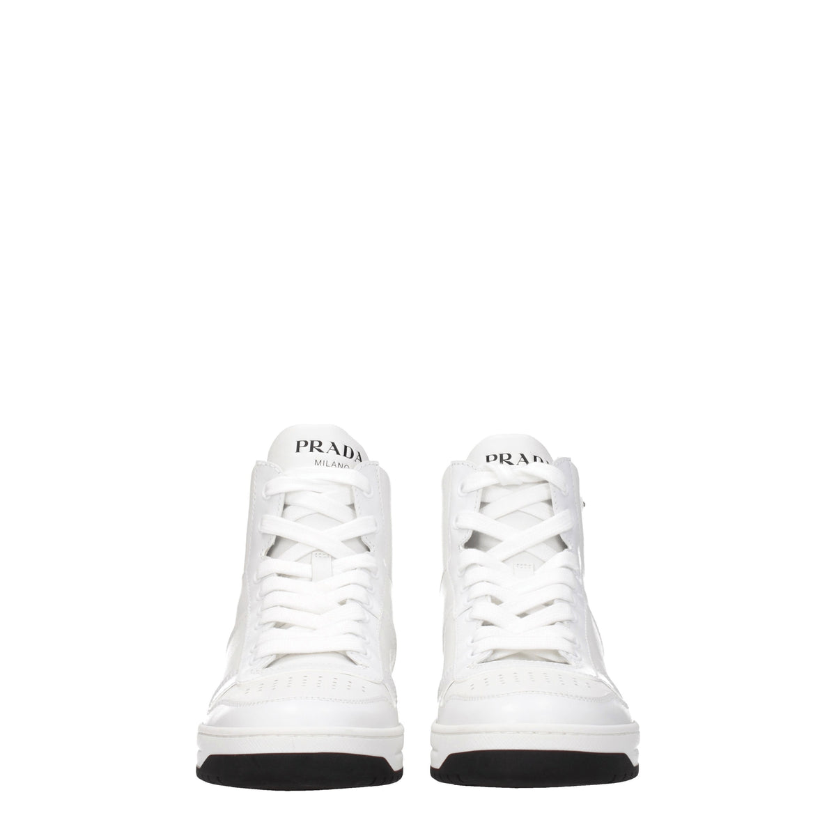 Prada Sneakers downtown Donna Pelle Bianco Nero