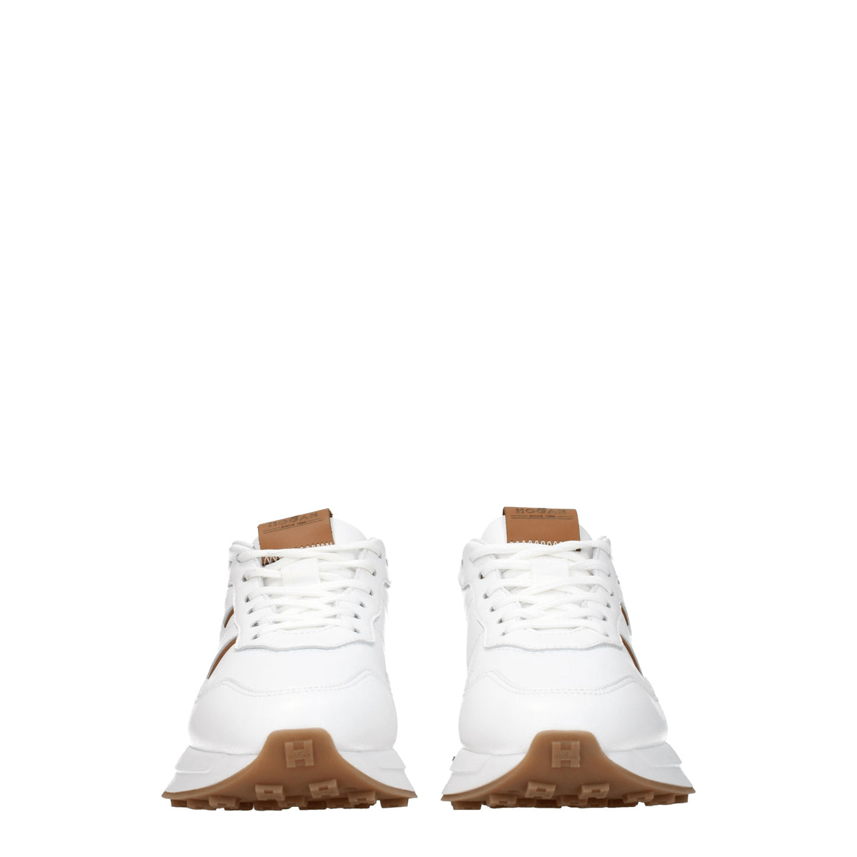 Hogan Sneakers h641 Donna Pelle Bianco Beige