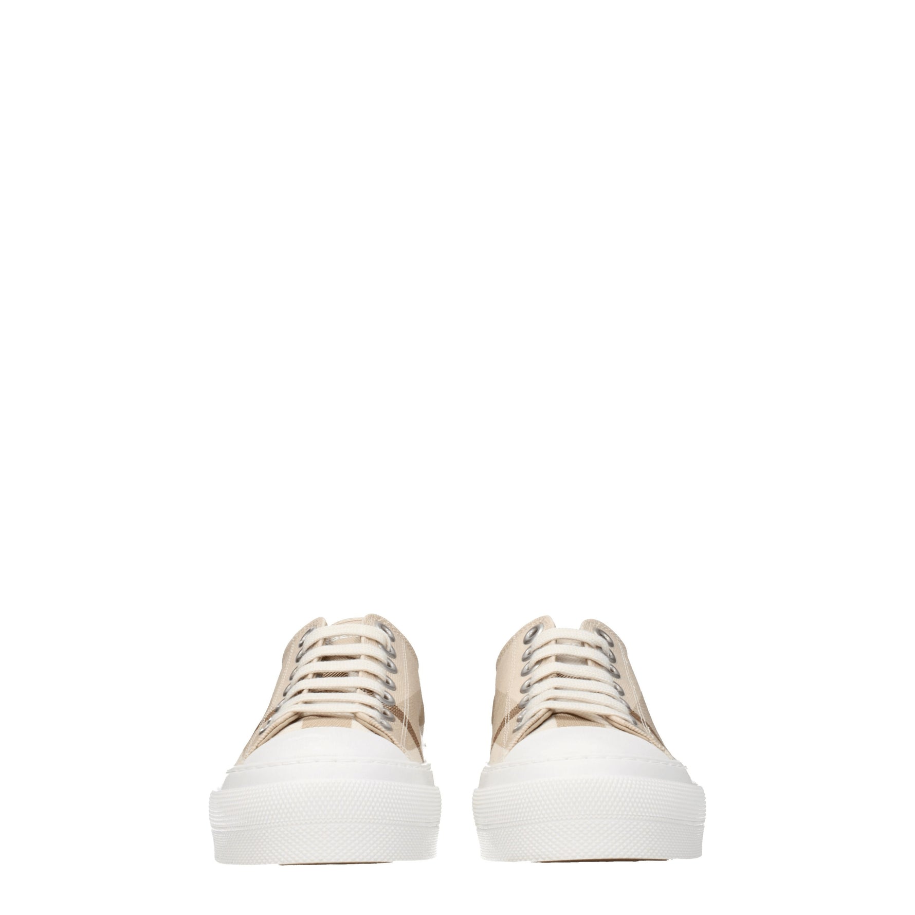 Burberry Sneakers Donna Cotone Beige Fawn