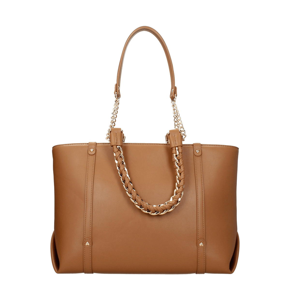 Love Moschino Borse a Mano Donna Poliuretano Beige Camel