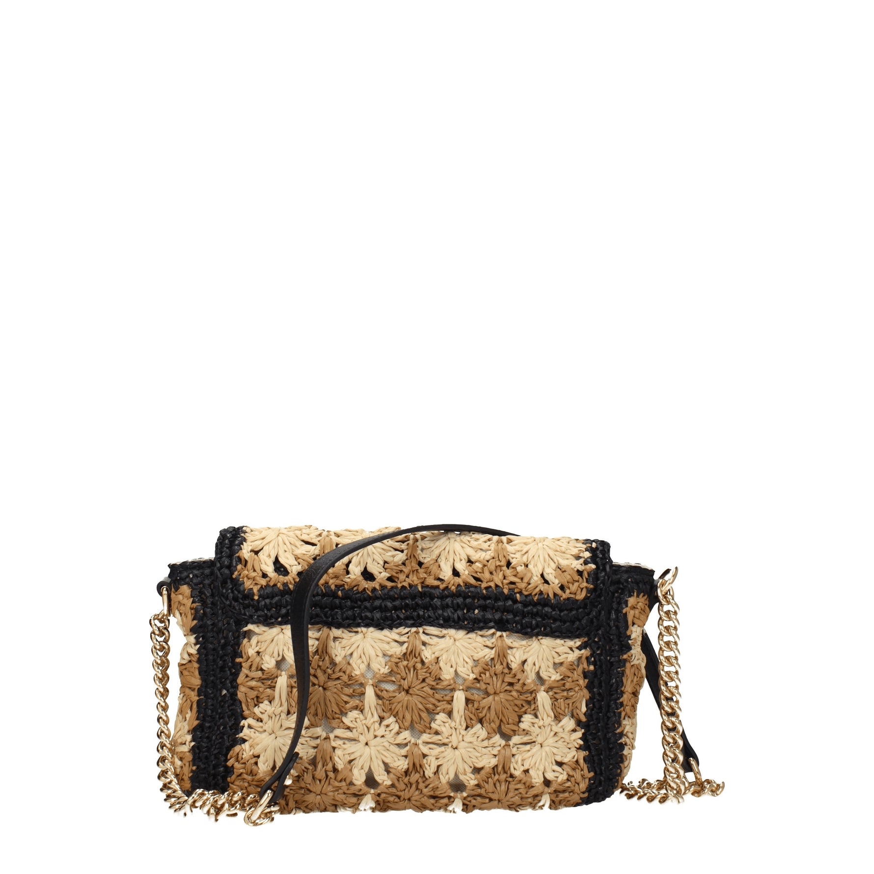 Gucci Borse a Tracolla Donna Rafia Beige Nero