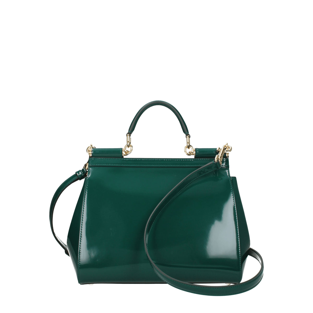 Dolce&Gabbana Borse a Mano sicily Donna Vernice Verde Smeraldo