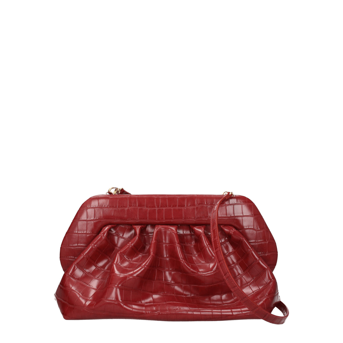 Themoirè Pochette Donna Pelle Rosso