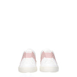 Valentino Garavani Sneakers Donna Pelle Bianco Acqua alle Rose