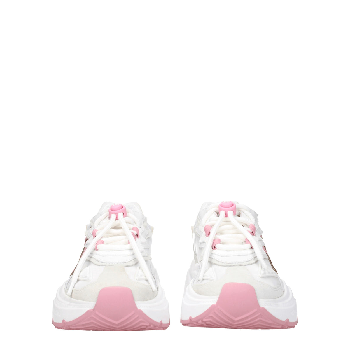 Dolce&Gabbana Sneakers Donna Tessuto Bianco Rosa