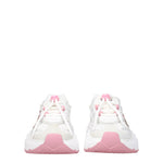 Dolce&Gabbana Sneakers Donna Tessuto Bianco Rosa