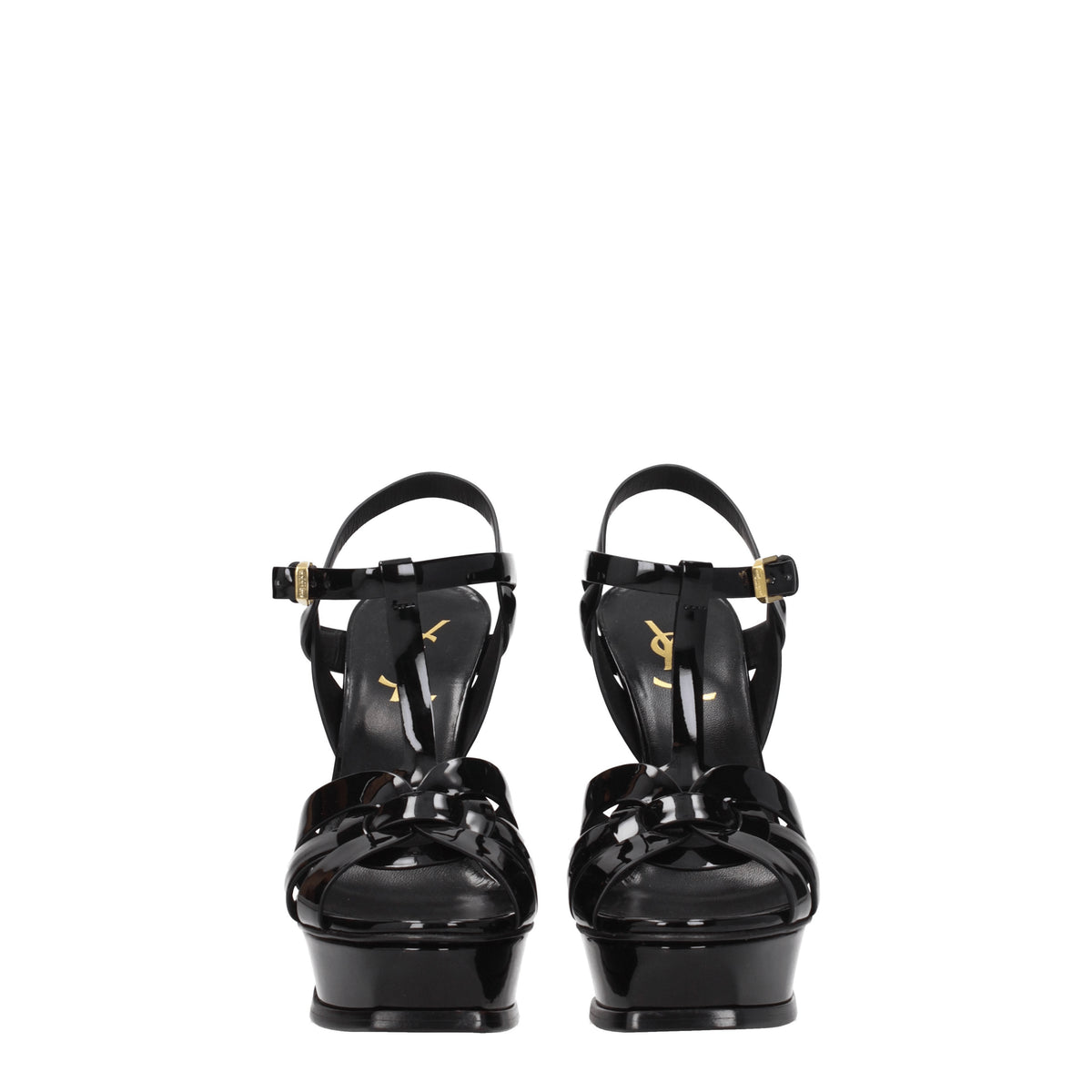 Saint Laurent Sandali tribute Donna Vernice Nero