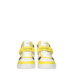 Celine Sneakers Uomo Pelle Bianco Giallo