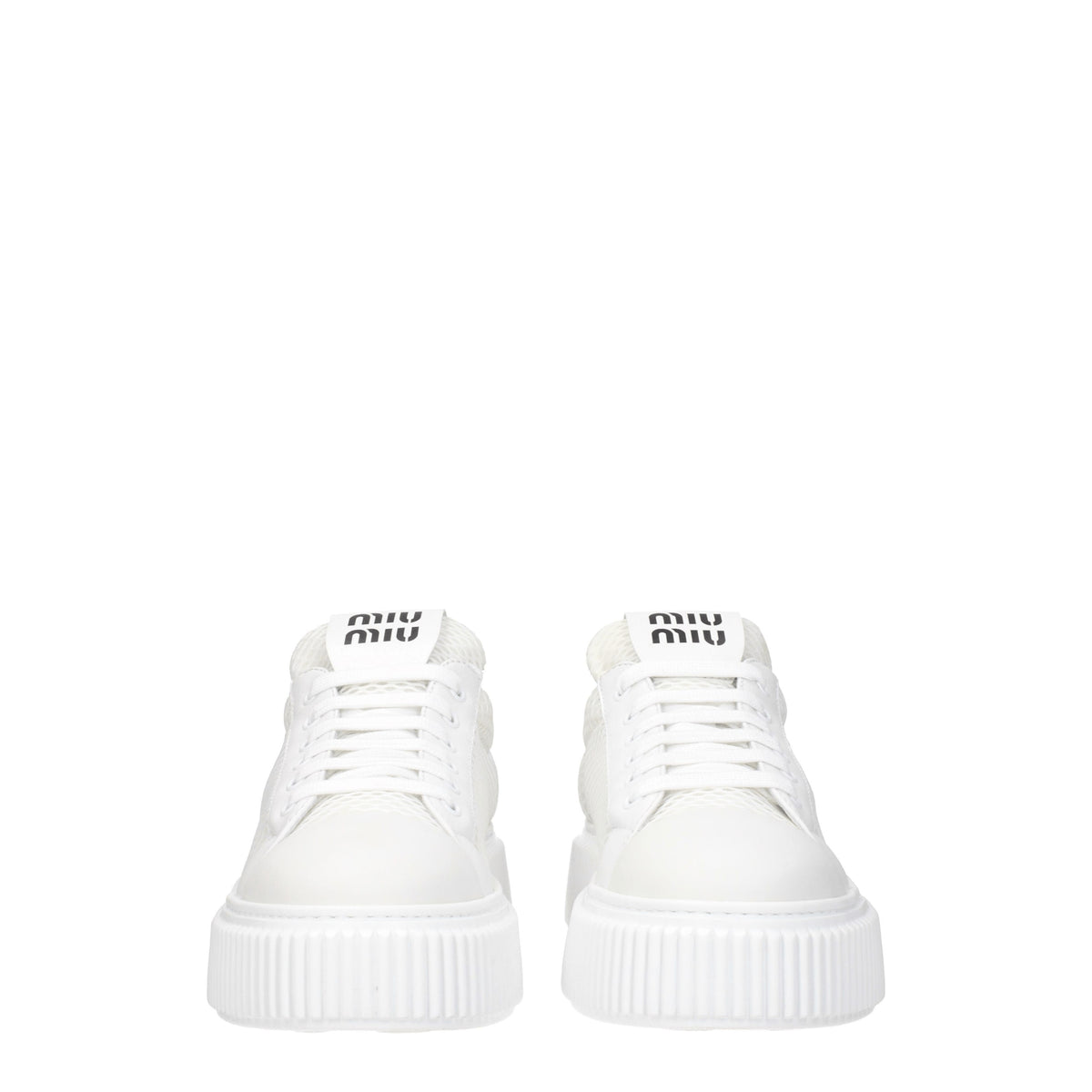 Miu Miu Sneakers Donna Tessuto Bianco