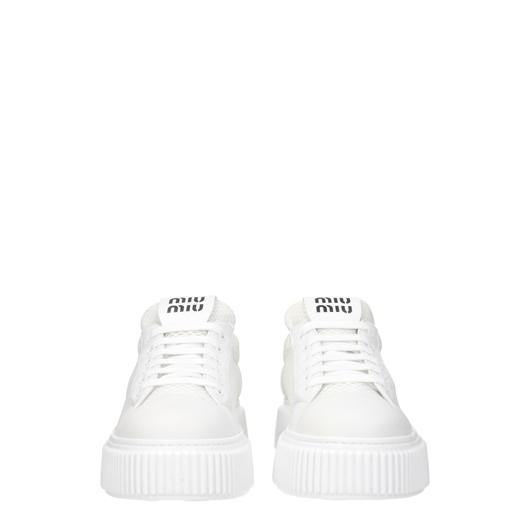 Miu Miu Sneakers Donna Tessuto Bianco