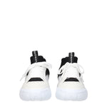 Alexander McQueen Sneakers Uomo Pelle Bianco Nero