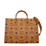 MCM Borse a Mano Donna Pelle Marrone Cognac