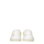 Celine Sneakers Uomo Tessuto Bianco Giallo