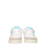 Palm Angels Sneakers Uomo Pelle Bianco Celeste