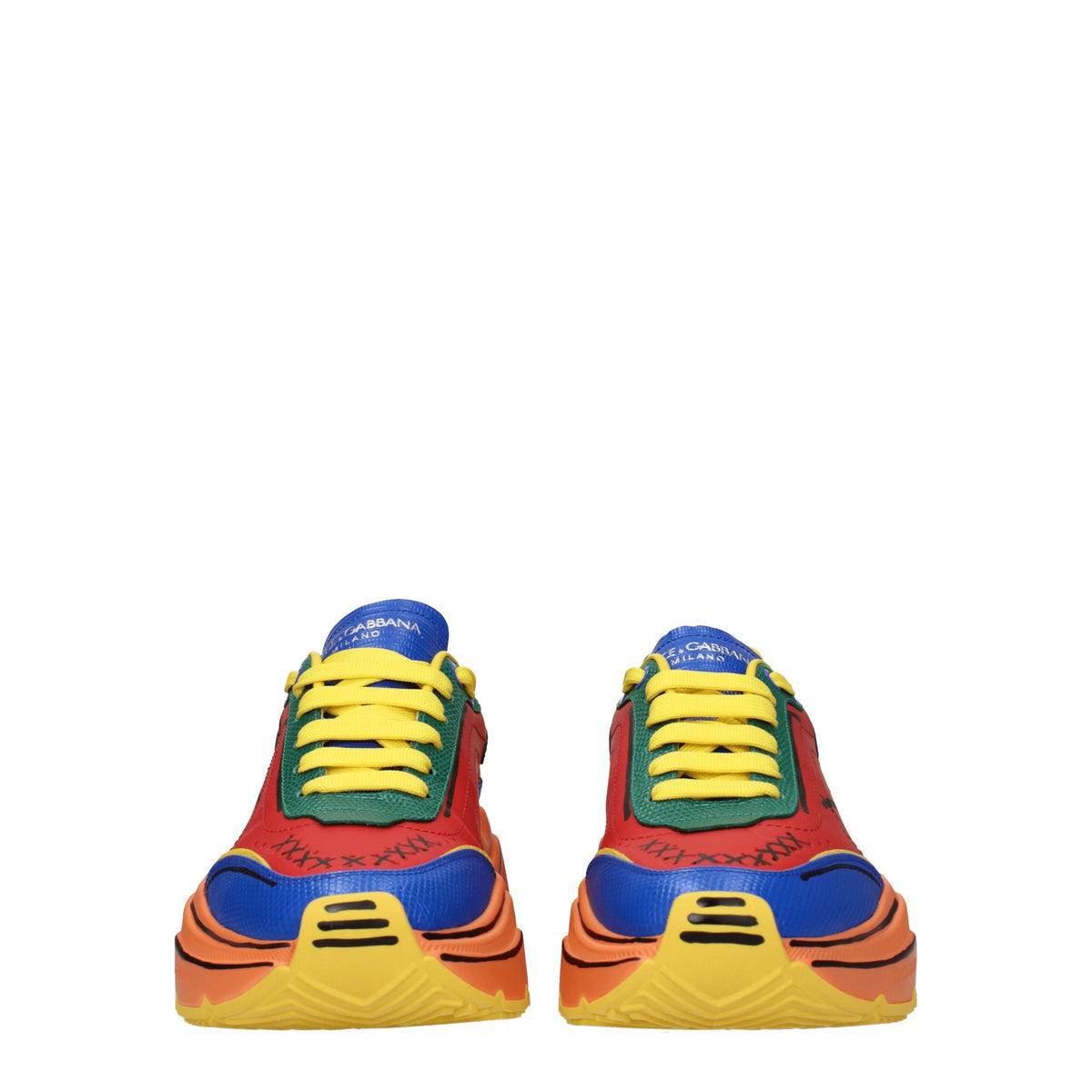 Dolce&Gabbana Sneakers Uomo Pelle Multicolor