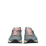 Golden Goose Sneakers running sole Uomo Camoscio Verde Verde Ultra Marino