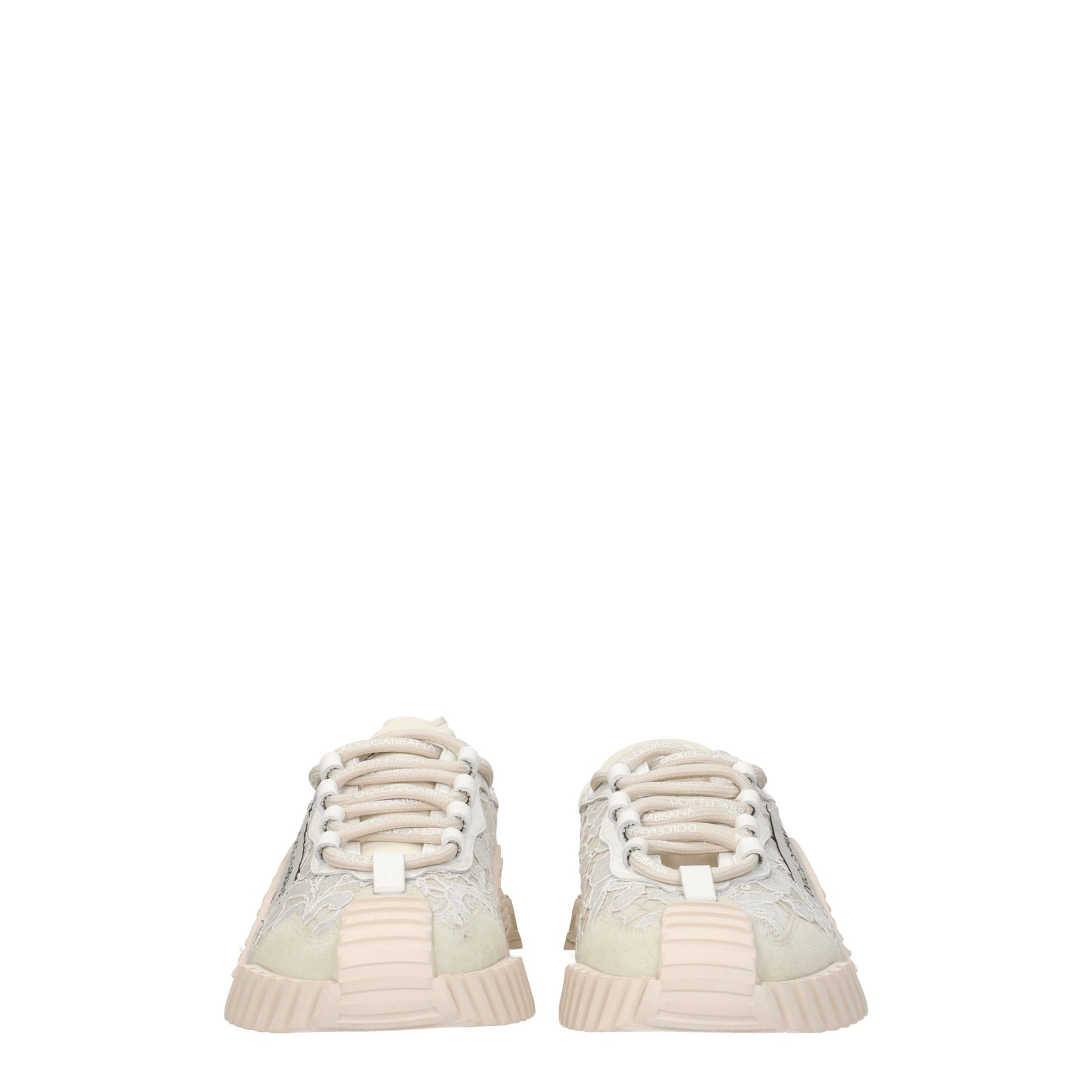 Dolce&Gabbana Sneakers Donna Tessuto Beige Ghiaccio